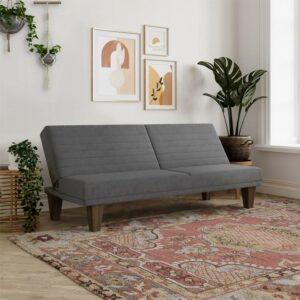 DHP Dillan Convertible Futon, Gray