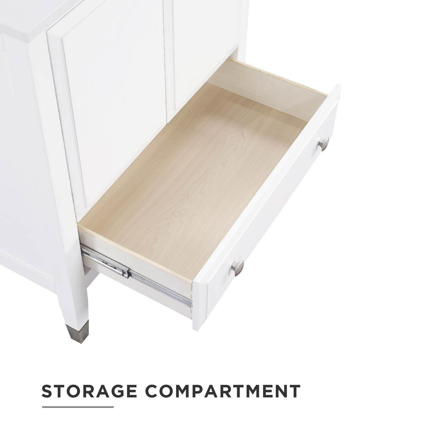 DHP Metcalfe 30 Inch Bathroom Vanity with Sink, White - Image 5