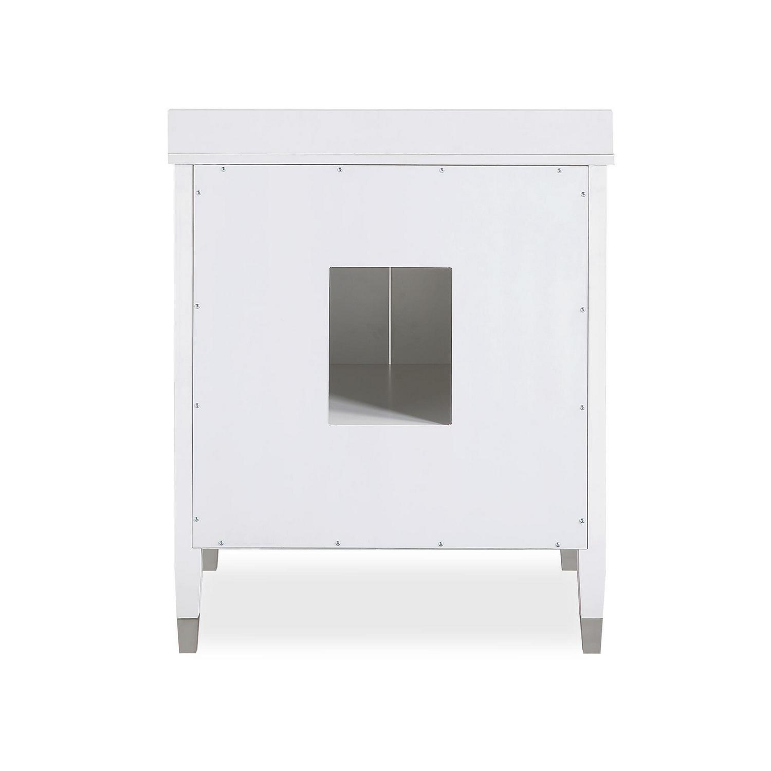 DHP Metcalfe 30 Inch Bathroom Vanity with Sink, White - Image 20