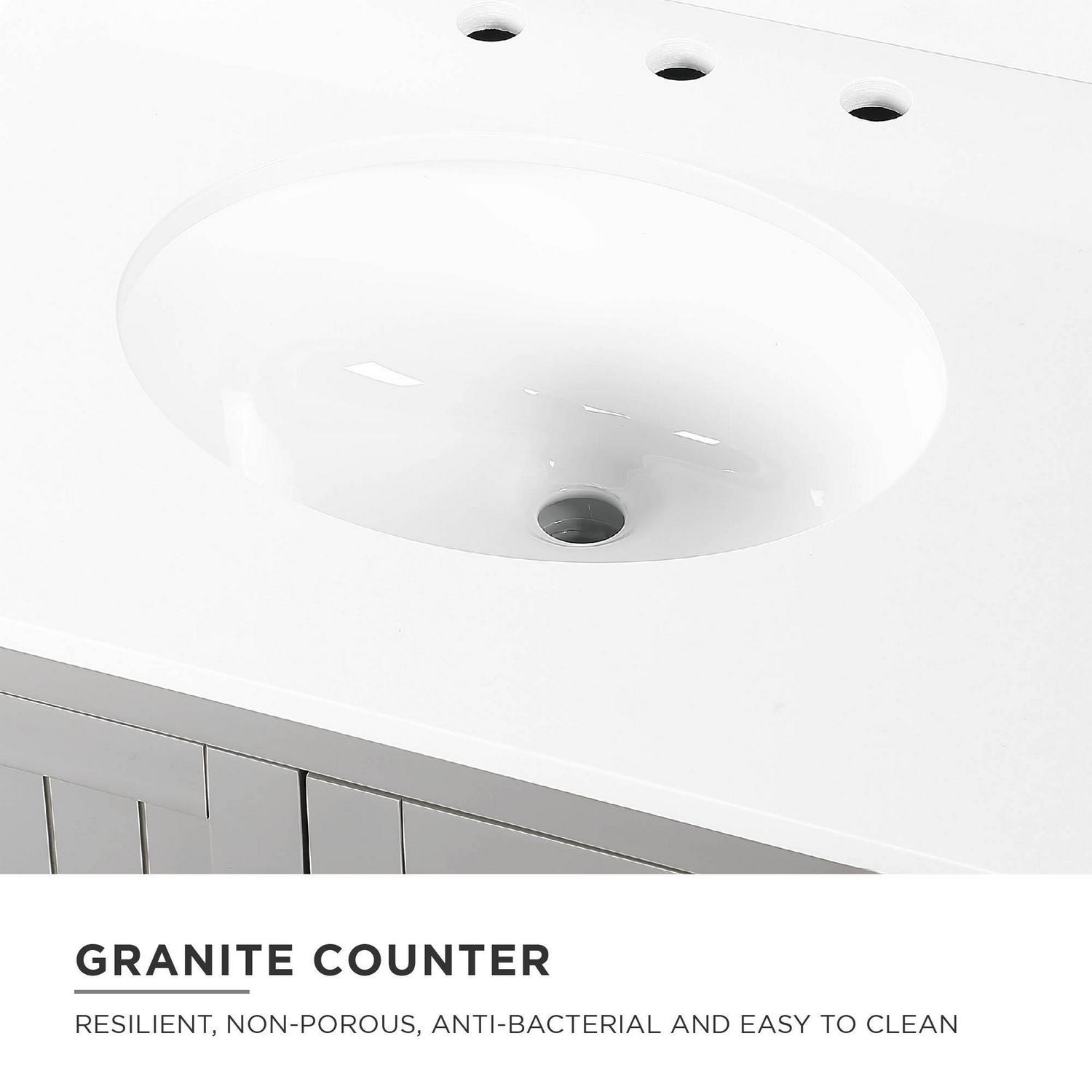 DHP Monteray Beach 24 Inch Bathroom Vanity with Sink, Gray - Image 7