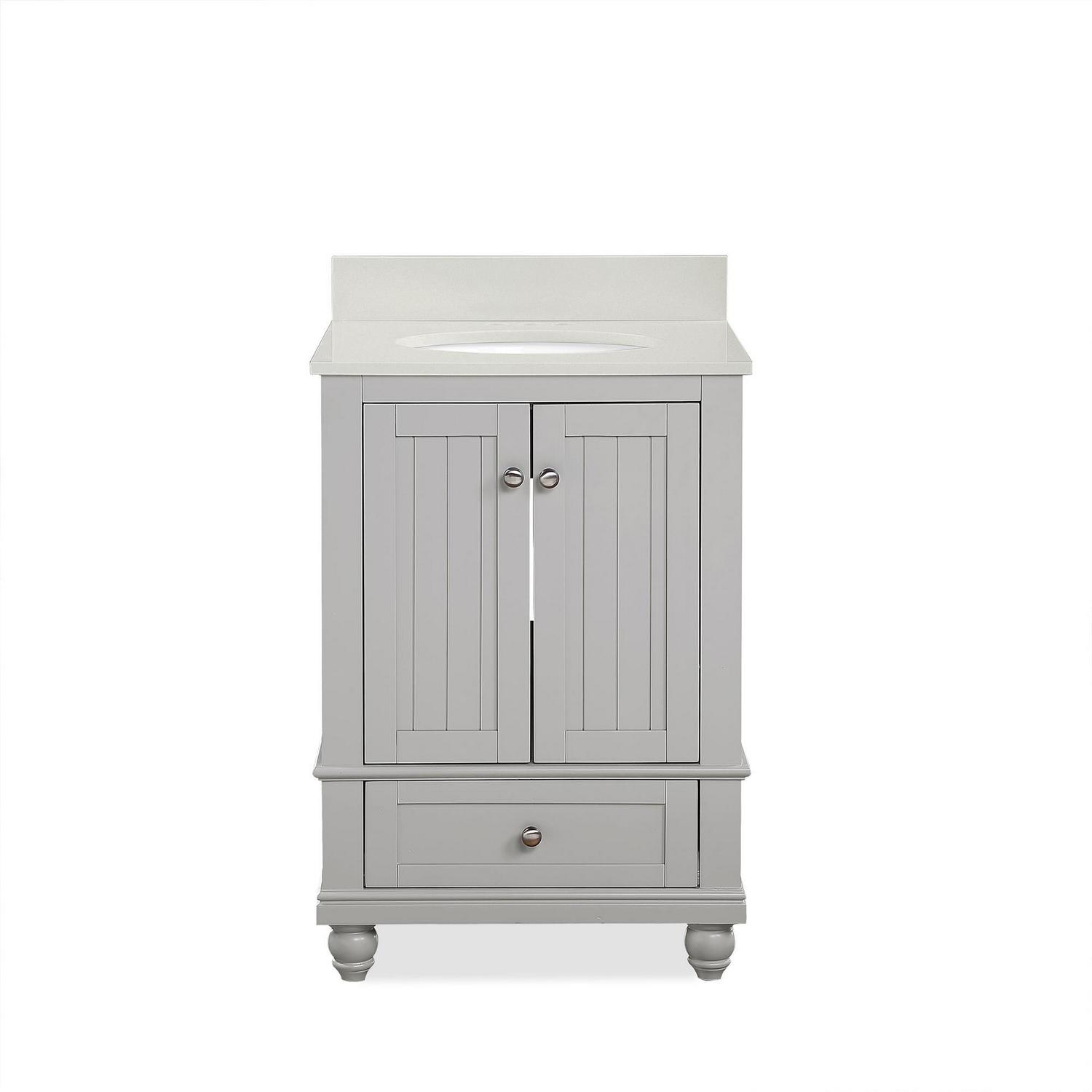 DHP Monteray Beach 24 Inch Bathroom Vanity with Sink, Gray - Image 15