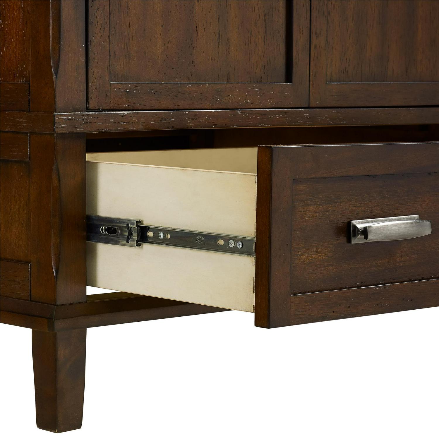 DHP Otum 30 Inch Bathroom Vanity with Sink, Dark Walnut Wood - Image 9