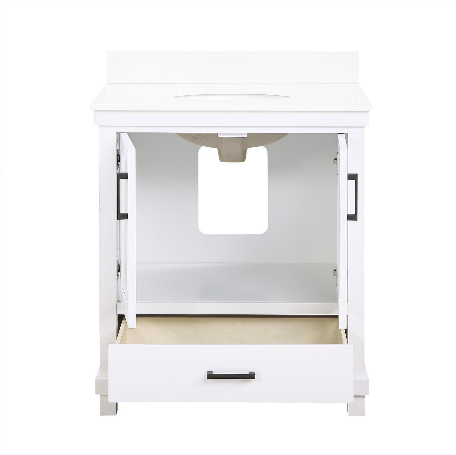 DHP Sunnybrooke 30 Inch Bathroom Vanity with Sink, White - Image 17