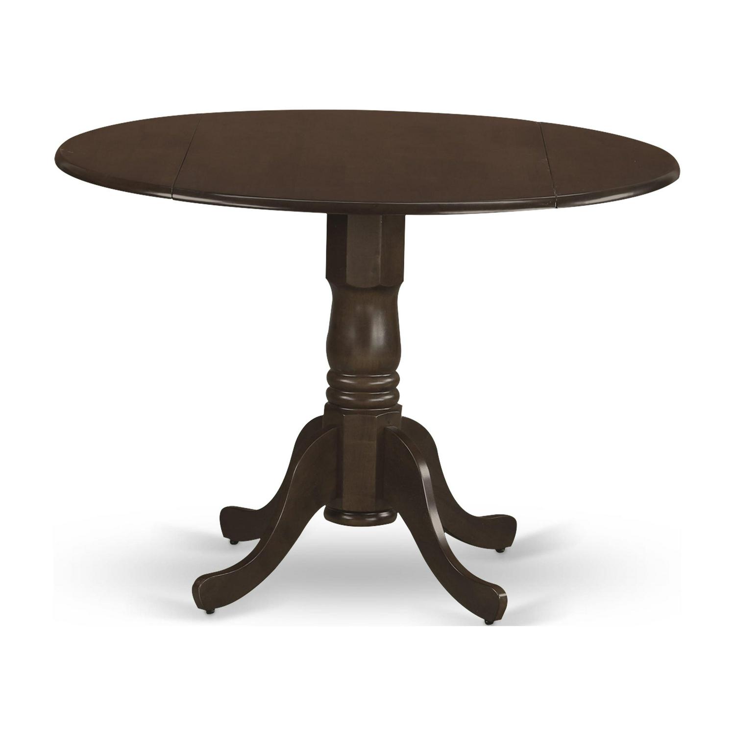 5 Pc Dinette Table with 2drop-leaf and 4 Leather Kitchen Chairs - Image 3