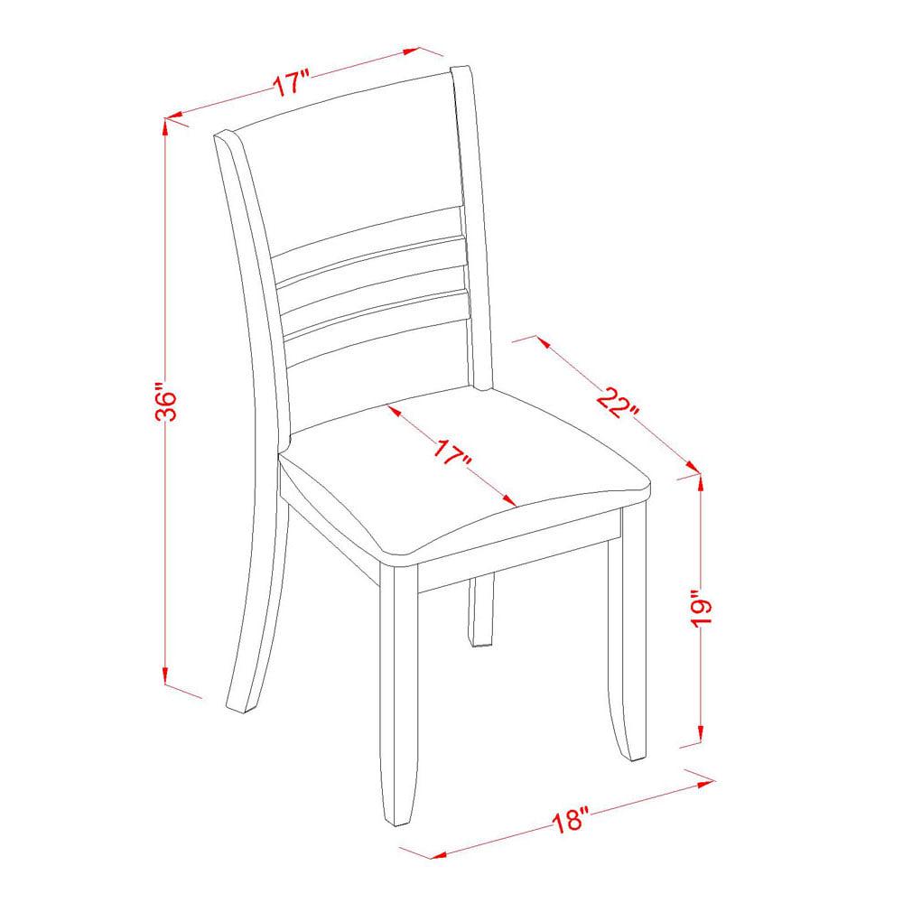 5 Pc Dinette Table with 2drop-leaf and 4 Leather Kitchen Chairs - Image 8