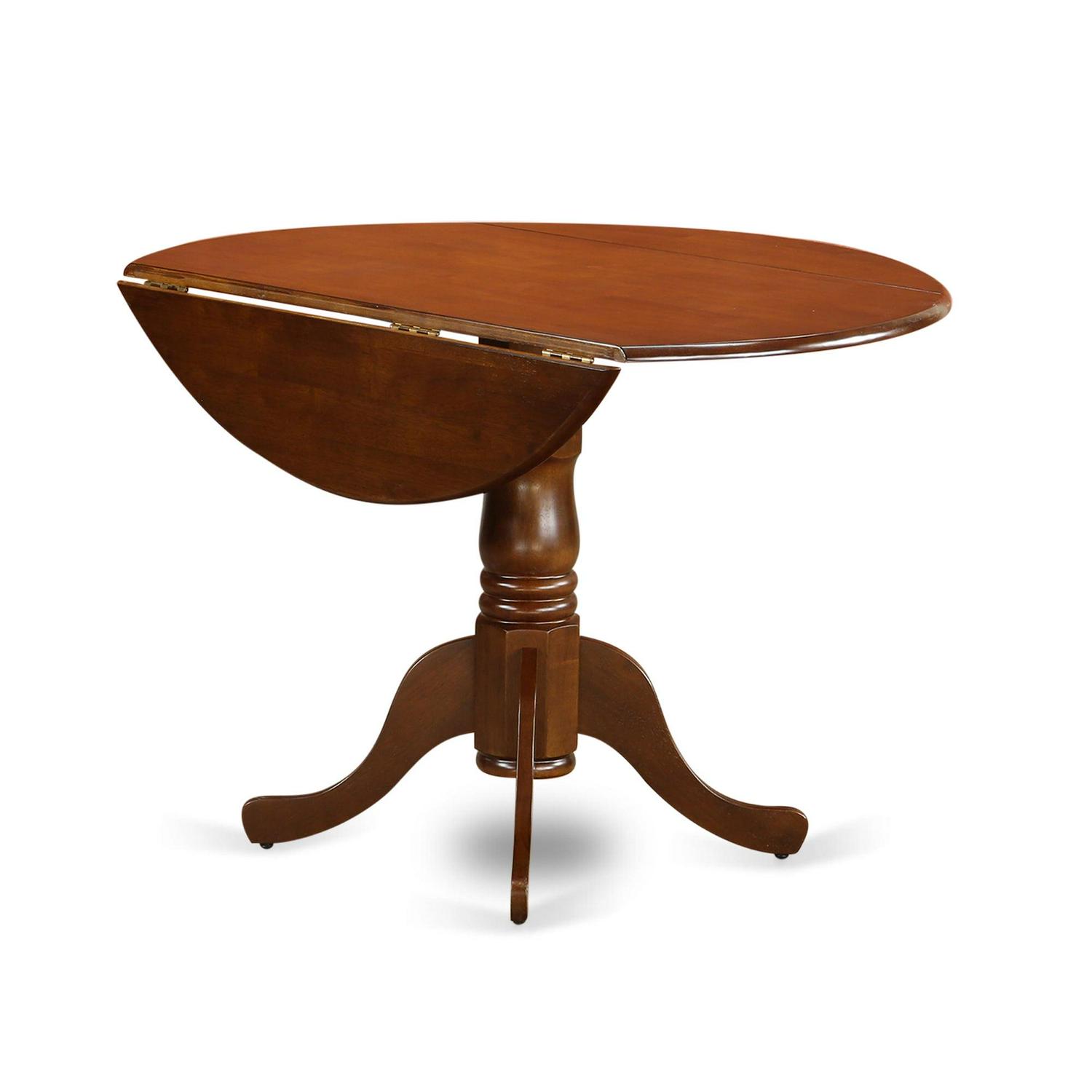 5 Pc Dinette Table with 2drop-leaf and 4 Leather Kitchen Chairs - Image 5