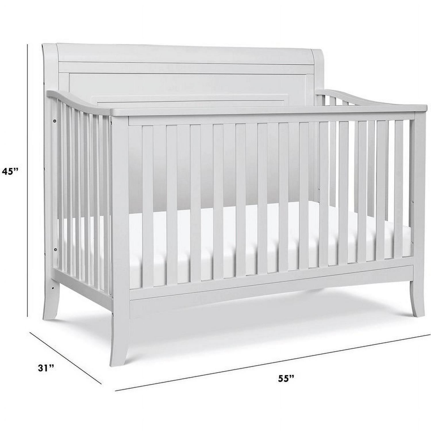 DaVinci Anders Pine Wood 4-in-1 Convertible Crib in Cloud Gray - Image 6