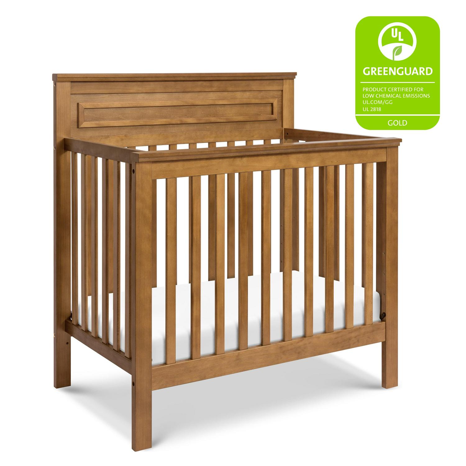 DaVinci Autumn 4-in-1 Pine Wood Convertible Mini Crib in Chestnut - Image 2