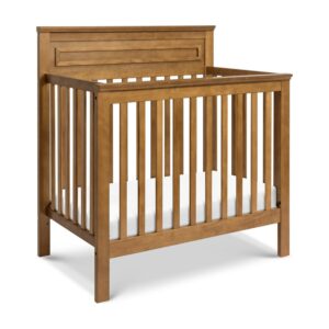 DaVinci Autumn 4-in-1 Pine Wood Convertible Mini Crib in Chestnut
