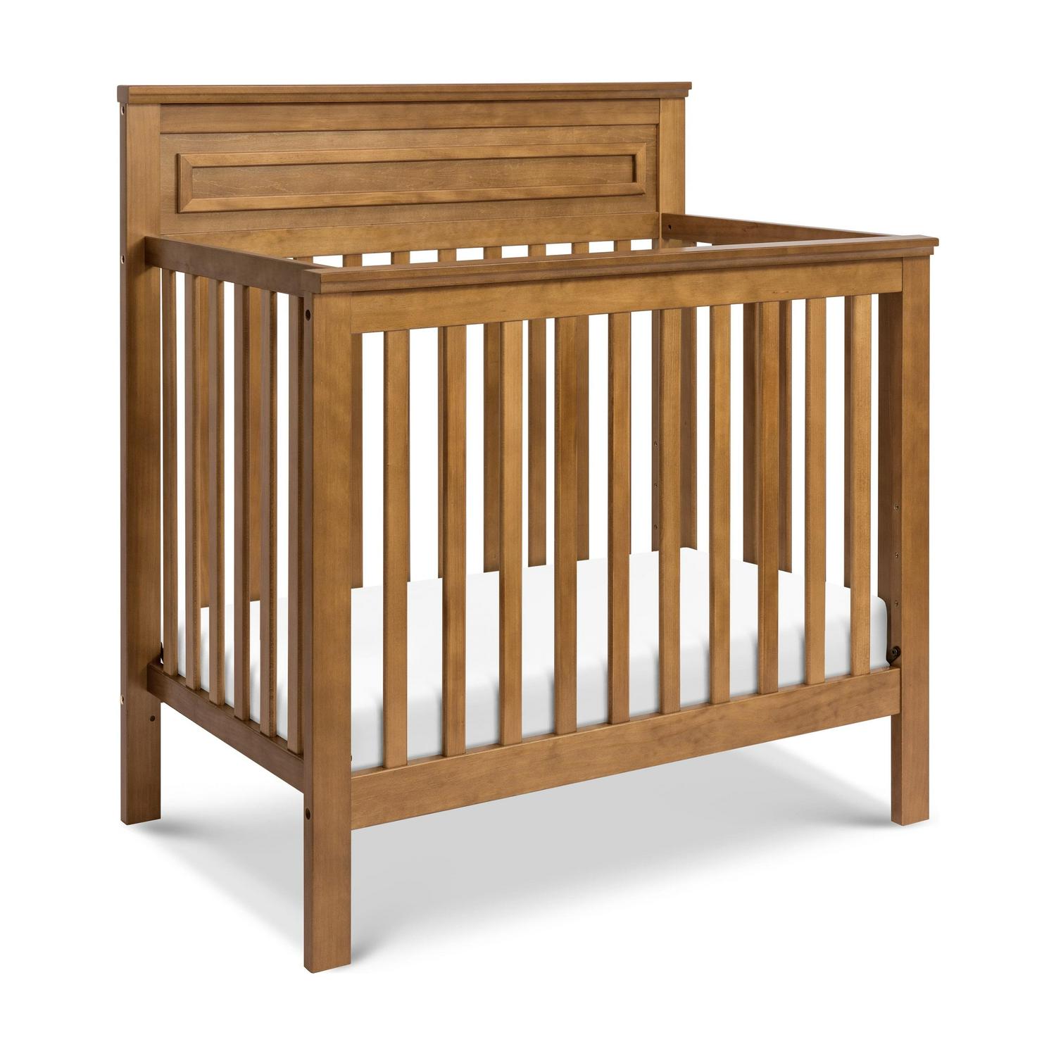 DaVinci Autumn 4-in-1 Pine Wood Convertible Mini Crib in Chestnut