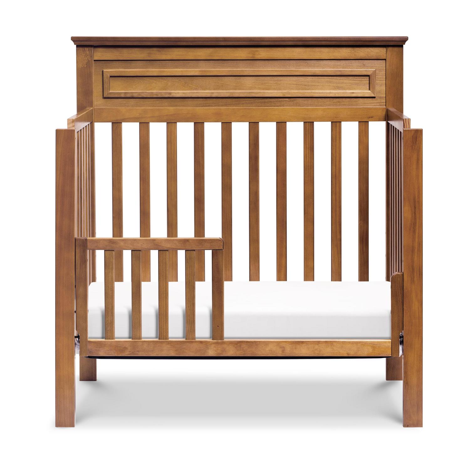 DaVinci Autumn 4-in-1 Pine Wood Convertible Mini Crib in Chestnut - Image 6