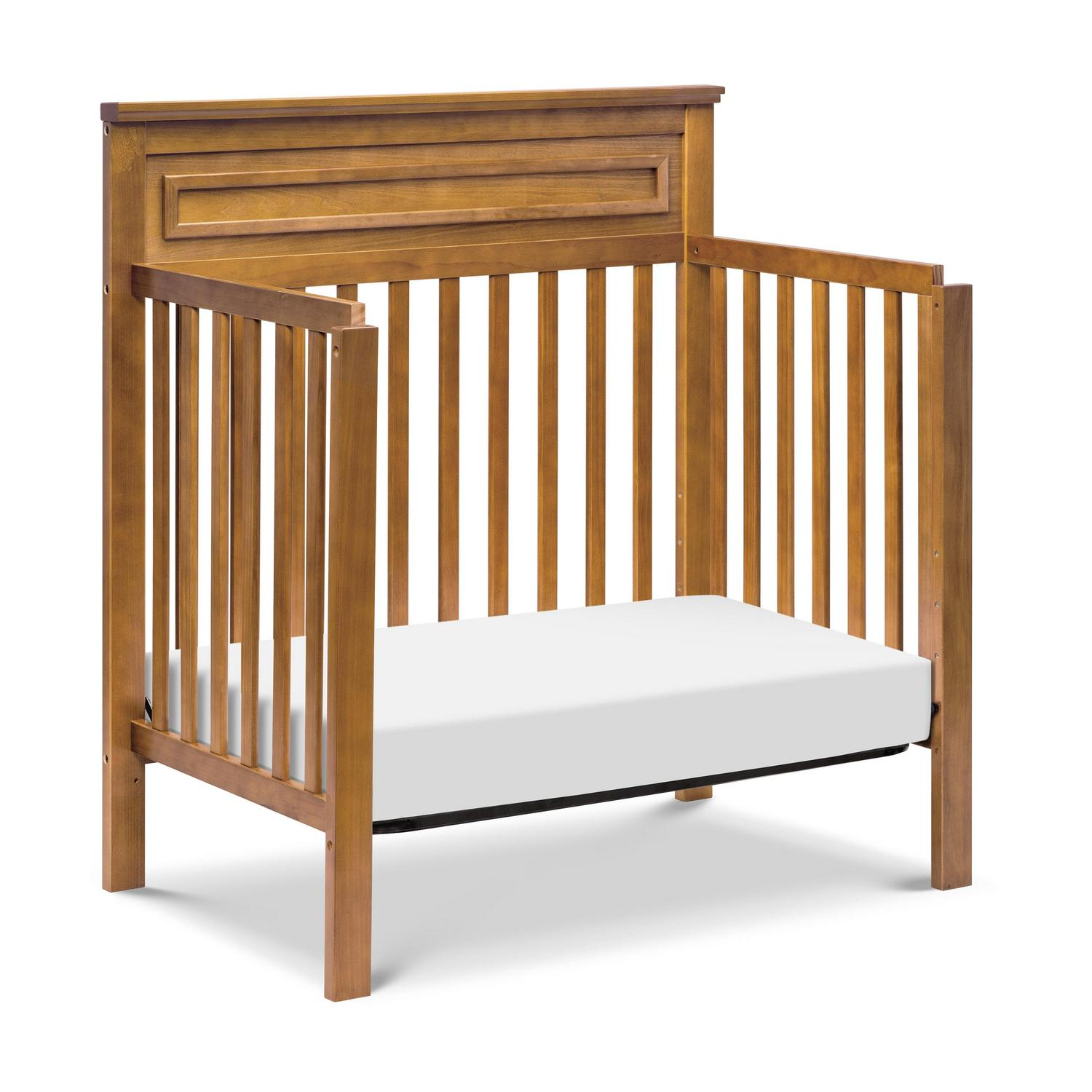 DaVinci Autumn 4-in-1 Pine Wood Convertible Mini Crib in Chestnut - Image 3