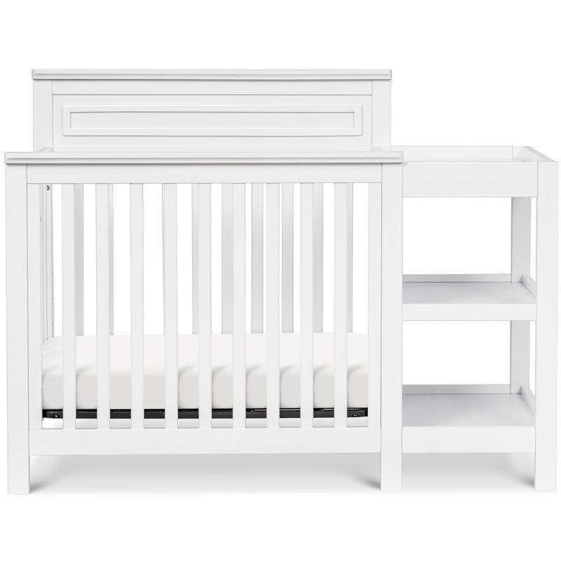DaVinci Autumn Pine Wood 4-in-1 Mini Crib & Changer Combo in White - Image 7