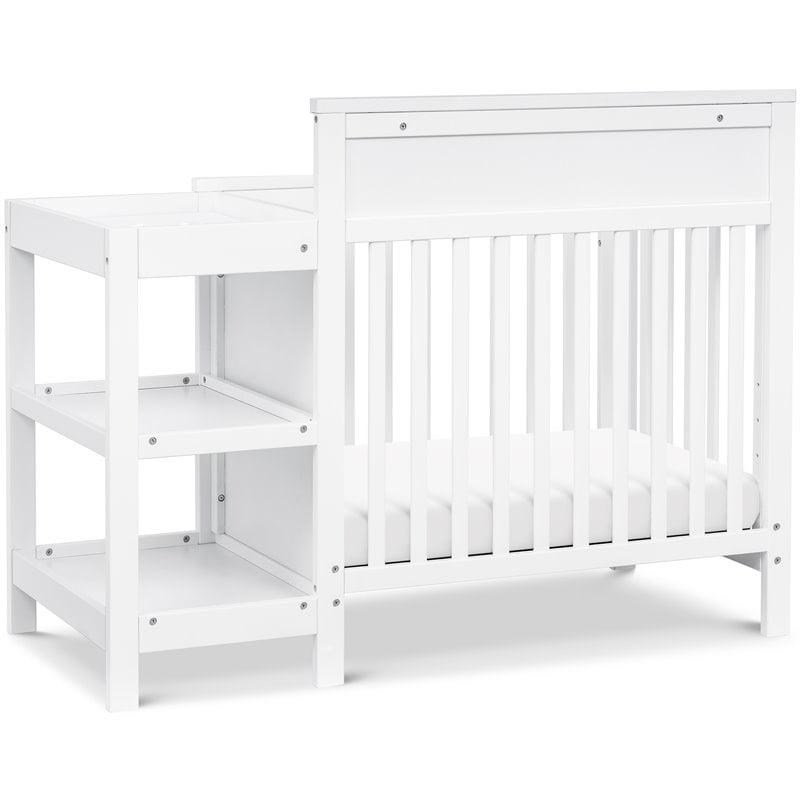 DaVinci Autumn Pine Wood 4-in-1 Mini Crib & Changer Combo in White - Image 9