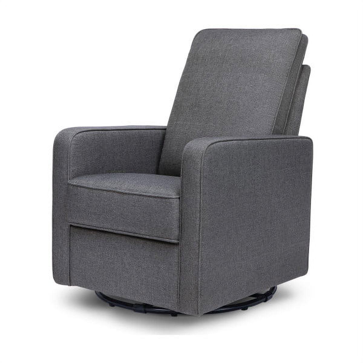 DaVinci Casey Pillowback Swivel Glider in Shadow Gray - Image 3