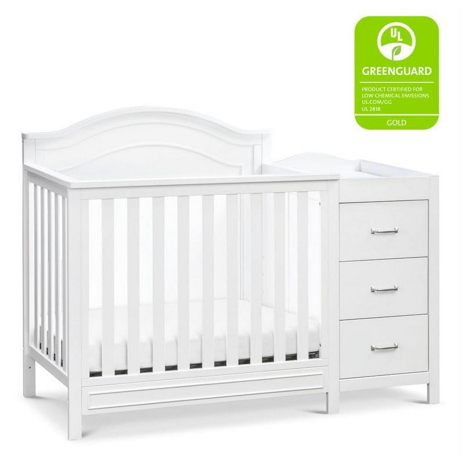 DaVinci Charlie 4-in-1 Convertible Mini Crib & Changer in White - Image 8