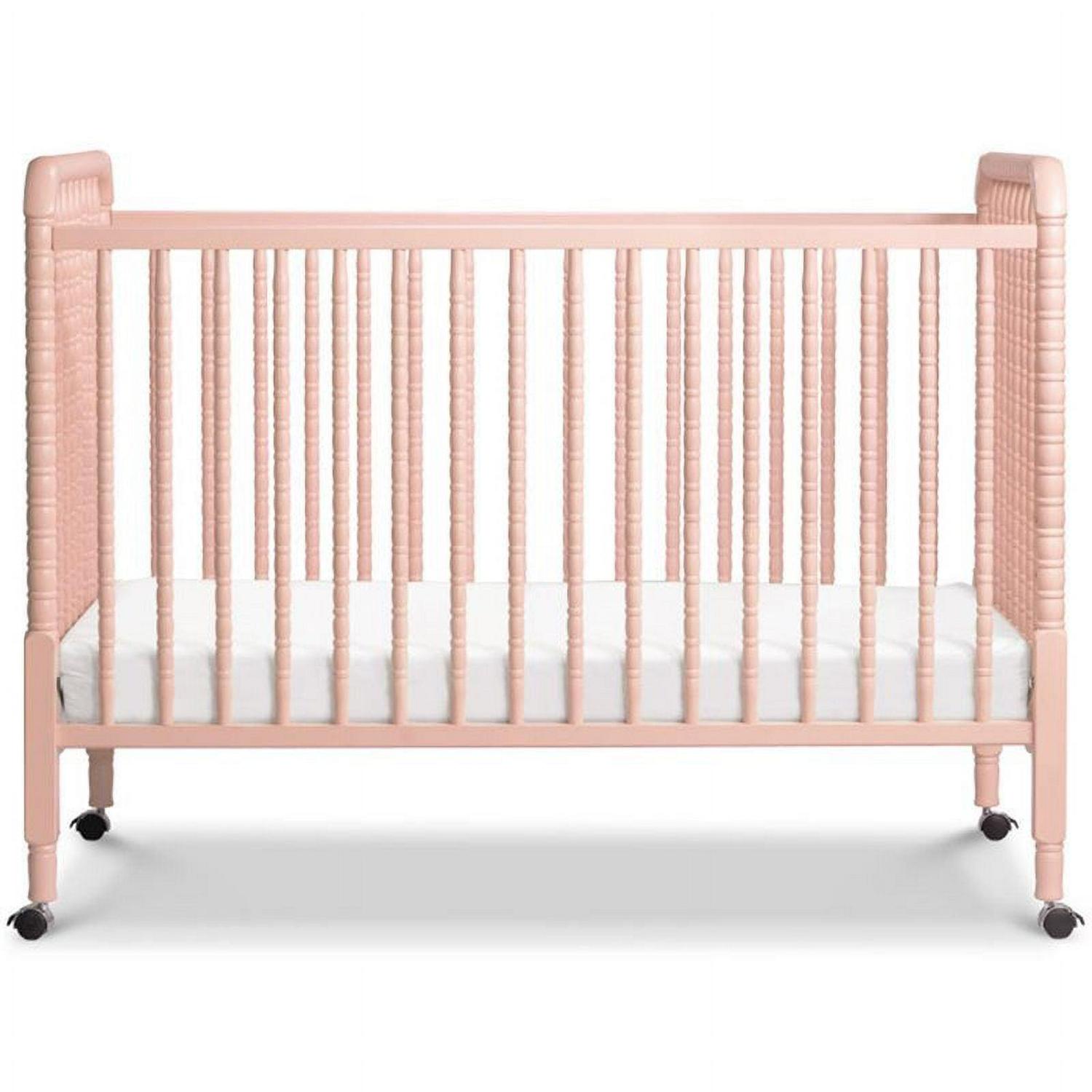 DaVinci Jenny Lind 3-in-1 Convertible Crib in Pink Blush - Image 4