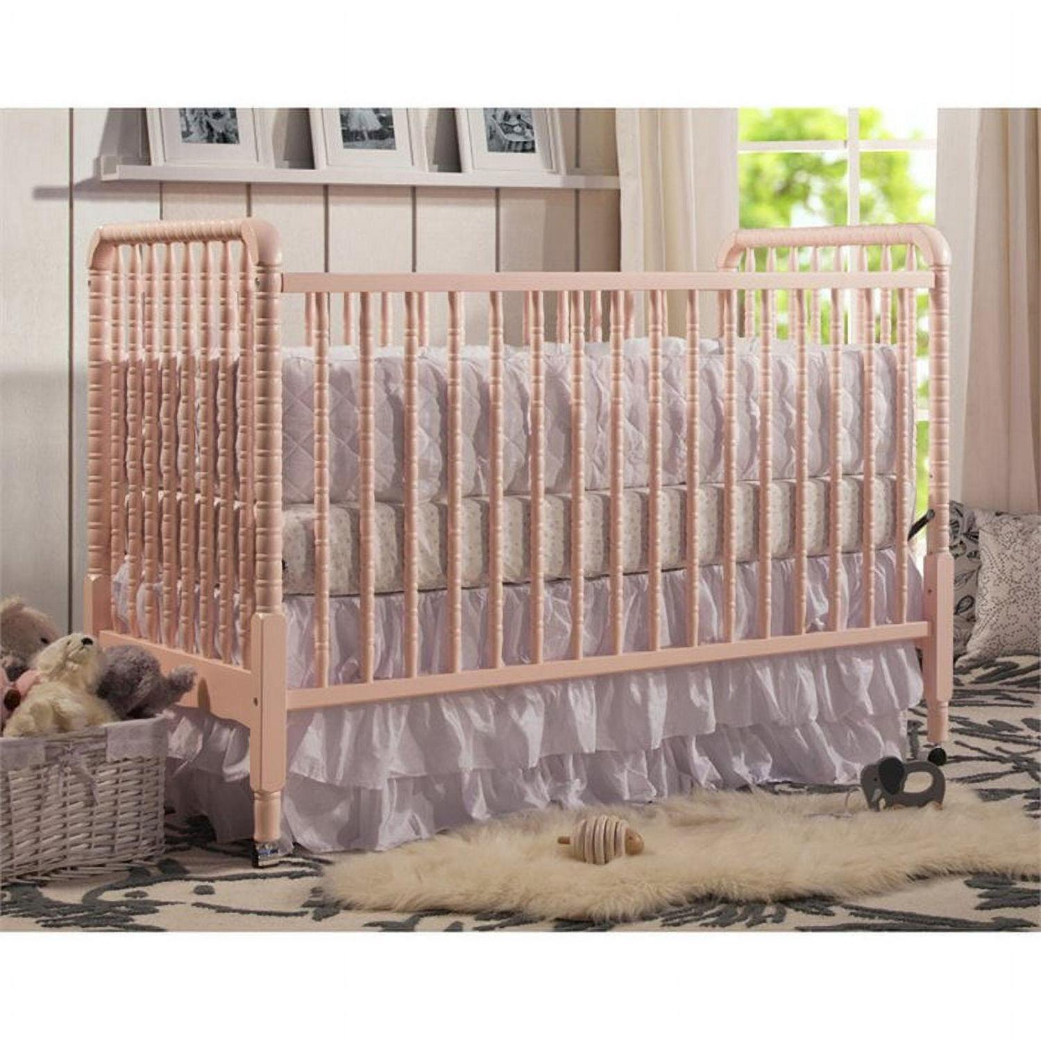 DaVinci Jenny Lind 3-in-1 Convertible Crib in Pink Blush - Image 2