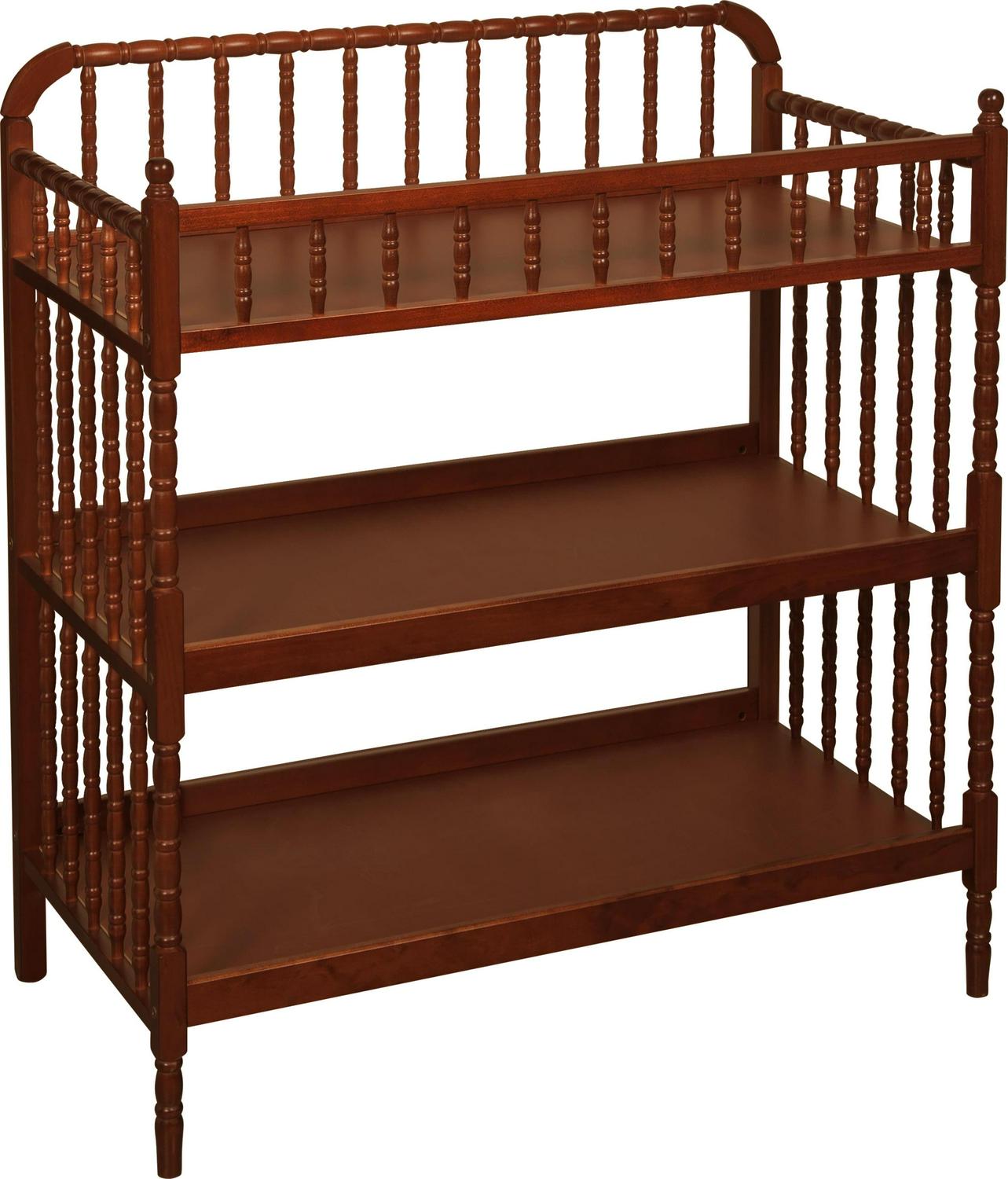 DaVinci Baby Jenny Lind Changing Table with 1" Waterproof Pad, Rich Cherry Finish - Image 5