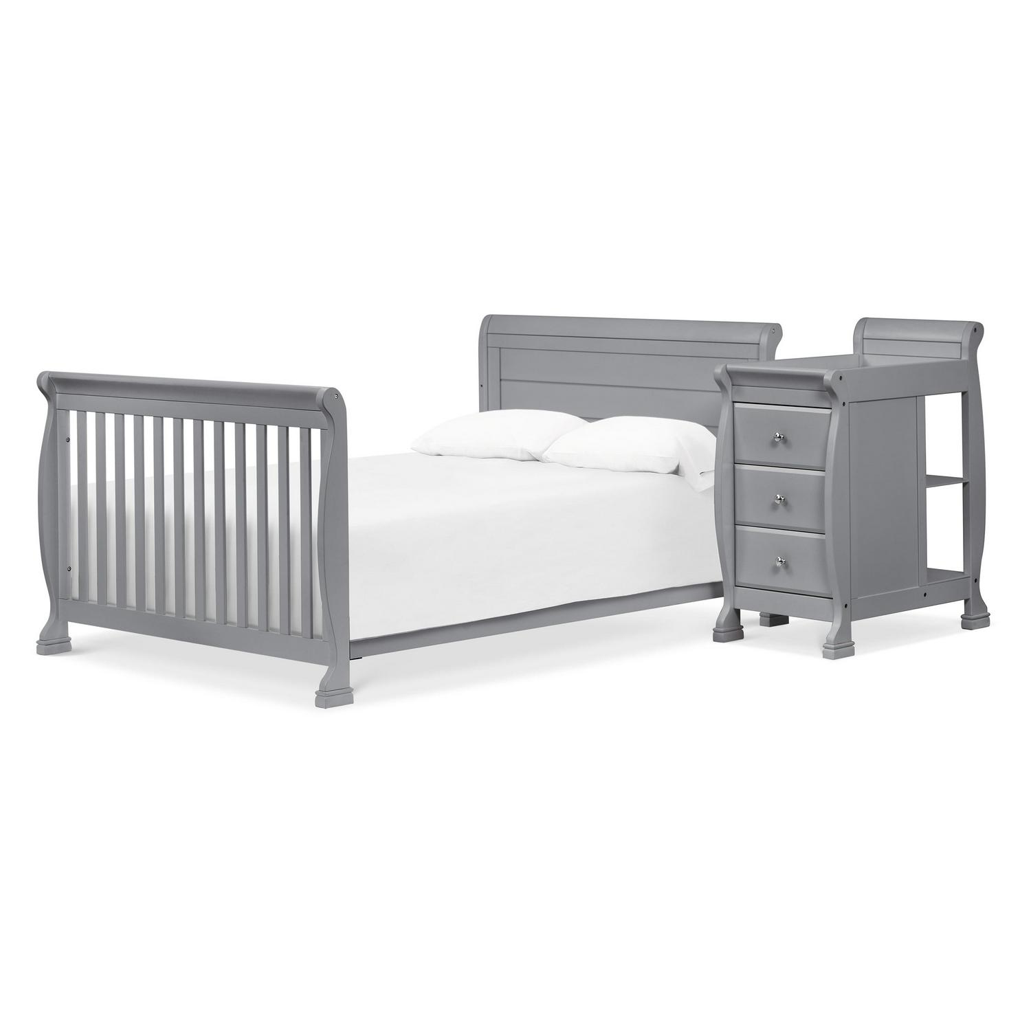 DaVinci Kalani 4-in-1 Convertible Crib & Changer in Grey - Image 4