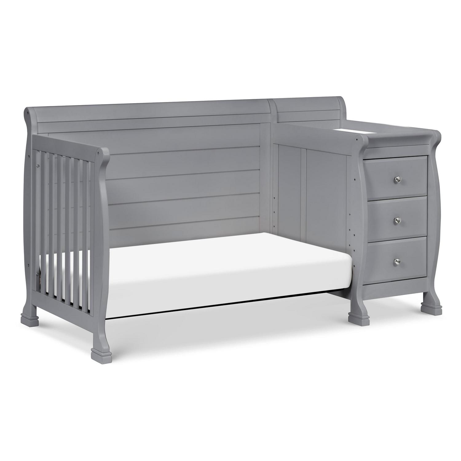 DaVinci Kalani 4-in-1 Convertible Crib & Changer in Grey - Image 3