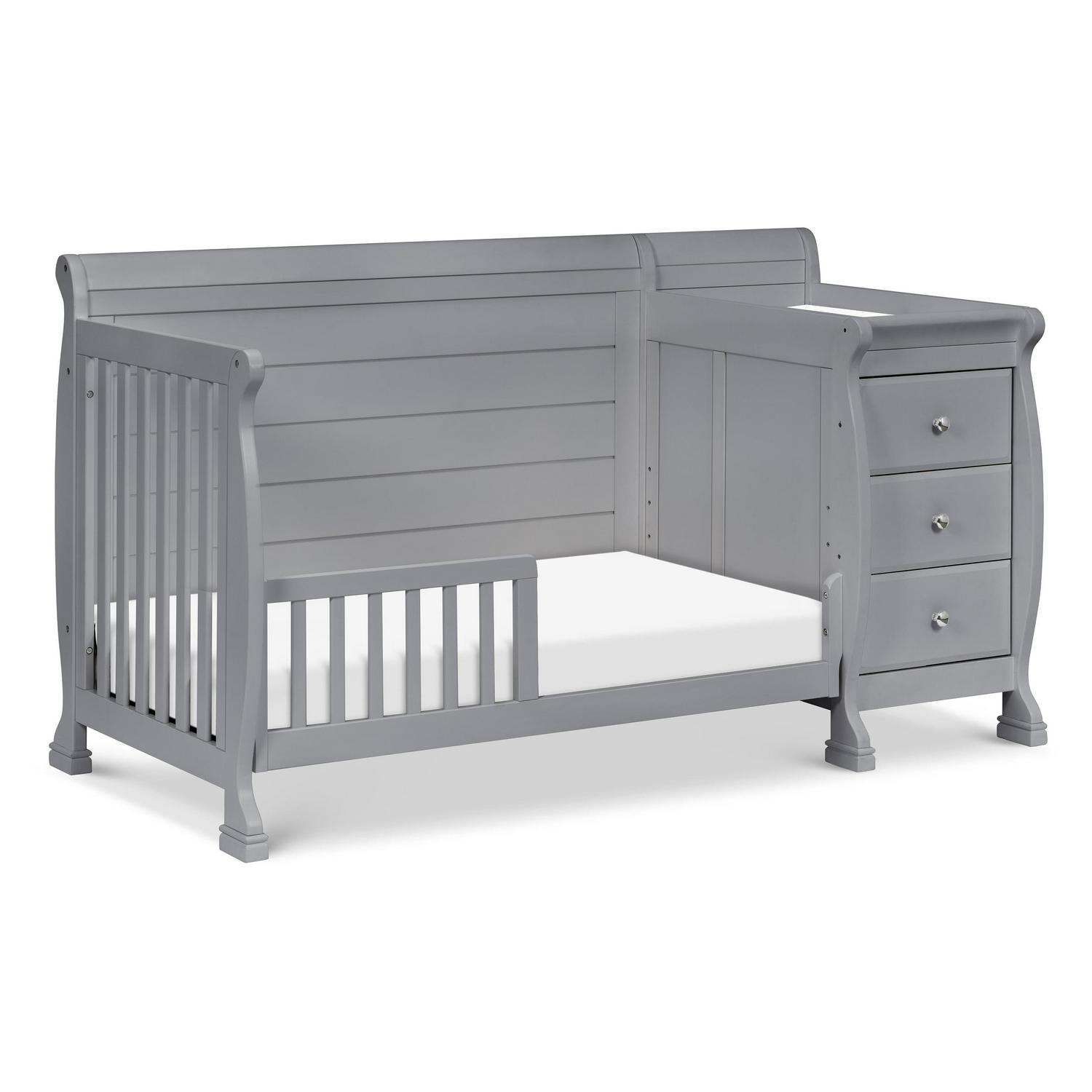 DaVinci Kalani 4-in-1 Convertible Crib & Changer in Grey - Image 2