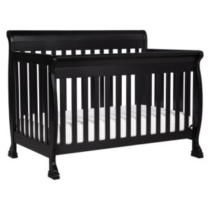 DaVinci Baby Kalani 4-in-1 Convertible Crib in Ebony Black, Greenguard Gold Certified