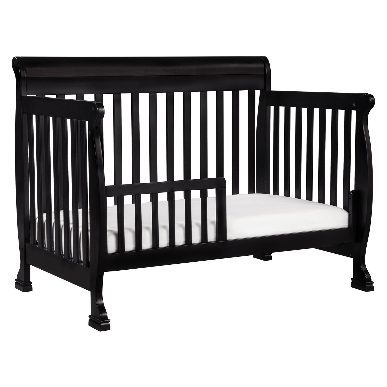 DaVinci Baby Kalani 4-in-1 Convertible Crib in Ebony Black, Greenguard Gold Certified - Image 11