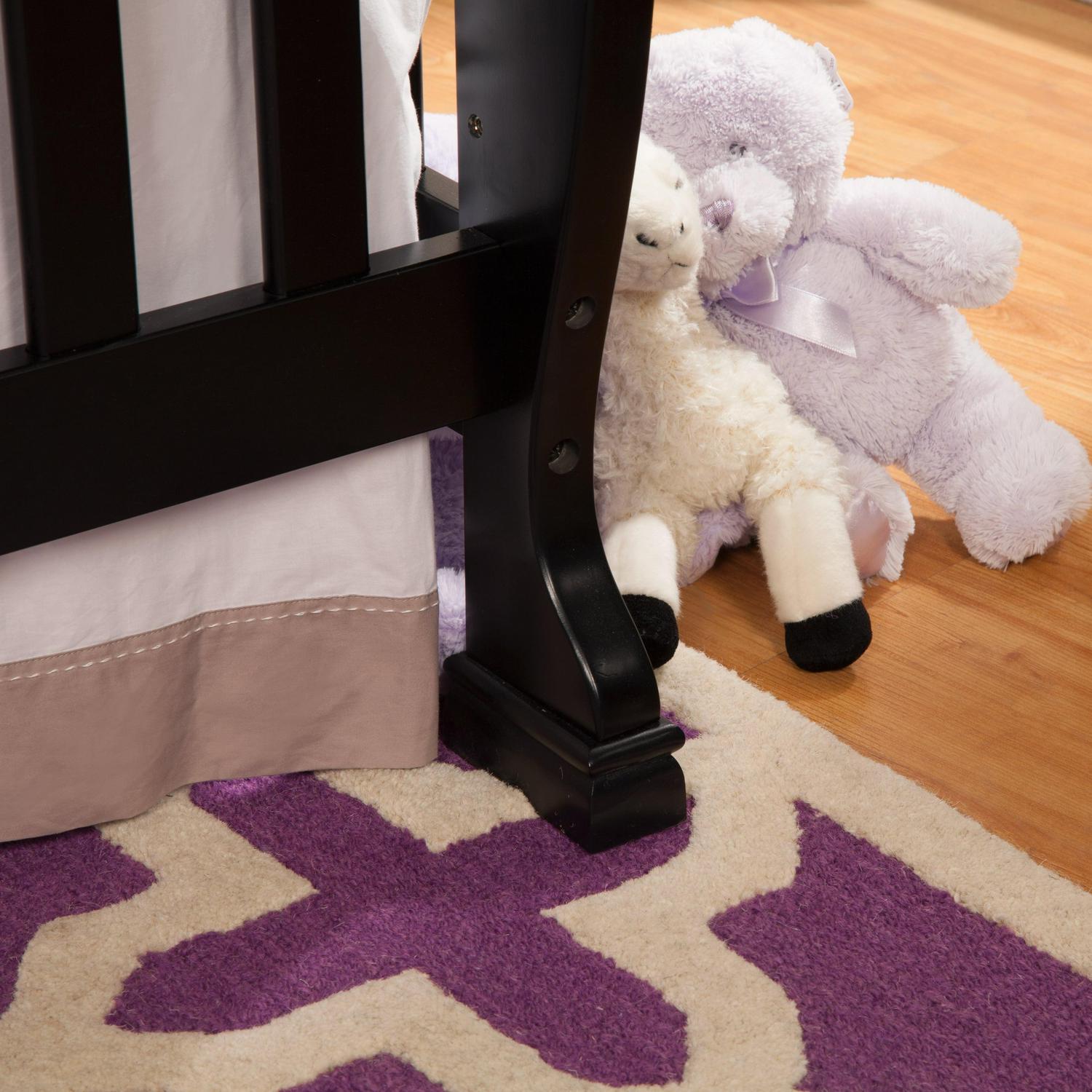 DaVinci Baby Kalani 4-in-1 Convertible Crib in Ebony Black, Greenguard Gold Certified - Image 5