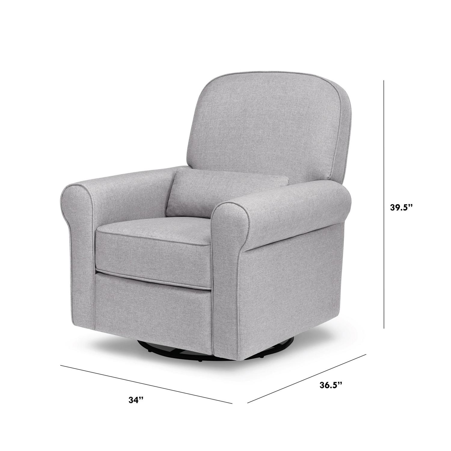 DaVinci Ruby Recliner and Glider in Misty Grey - Image 5