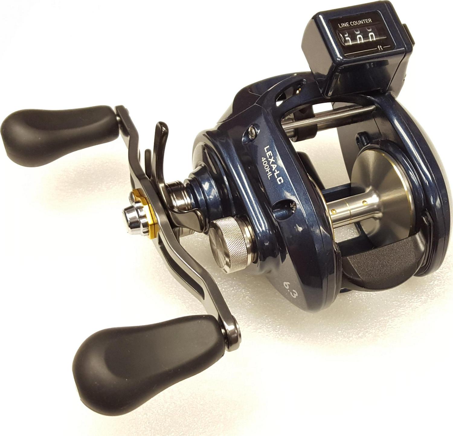 Daiwa Lexa-LC 6.3:1 Line Counter Baitcast Left Hand Fishing Reel - LEXA-LC400HL