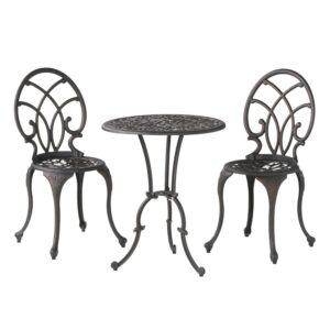 Dakota Aluminum Copper Bistro Set