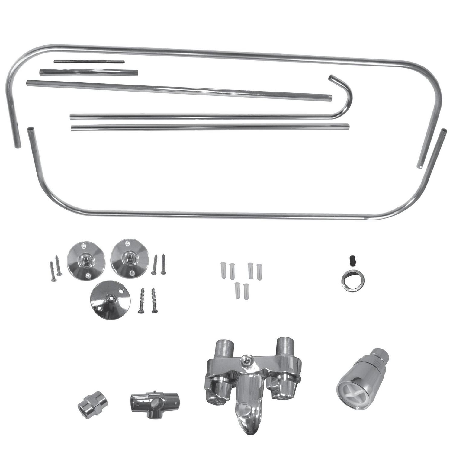 Danco Add-A-Shower Conversion Kit for Clawfoot Tub in Chrome (52406) - Image 2