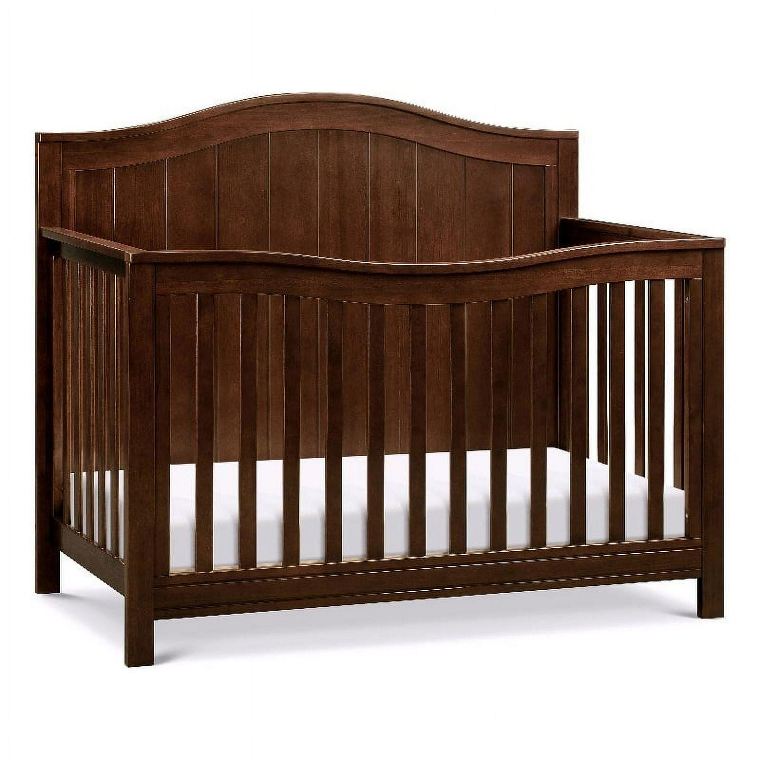Davinci Aspen Modern Pine Wood and MDF 4-In-1 Convertible Crib in Espresso