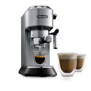 DeLonghi Dedica 15 Bar Stainless Steel Slim Espresso and Cappuccino Machine with Advanced Cappuccino System