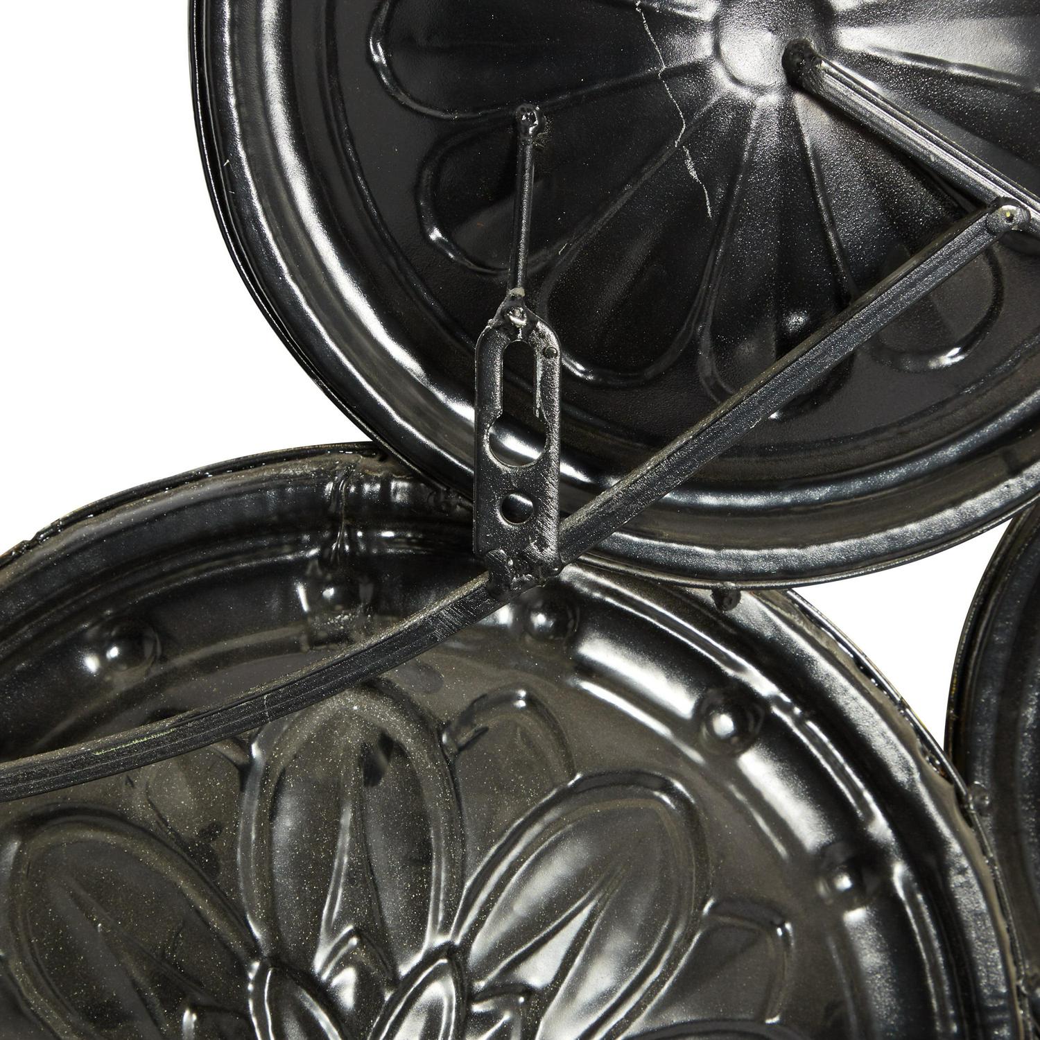 DecMode Multi Colored Metal Spanish Inspired Floral Plate Wall Decor with Spanish Designs - Image 6