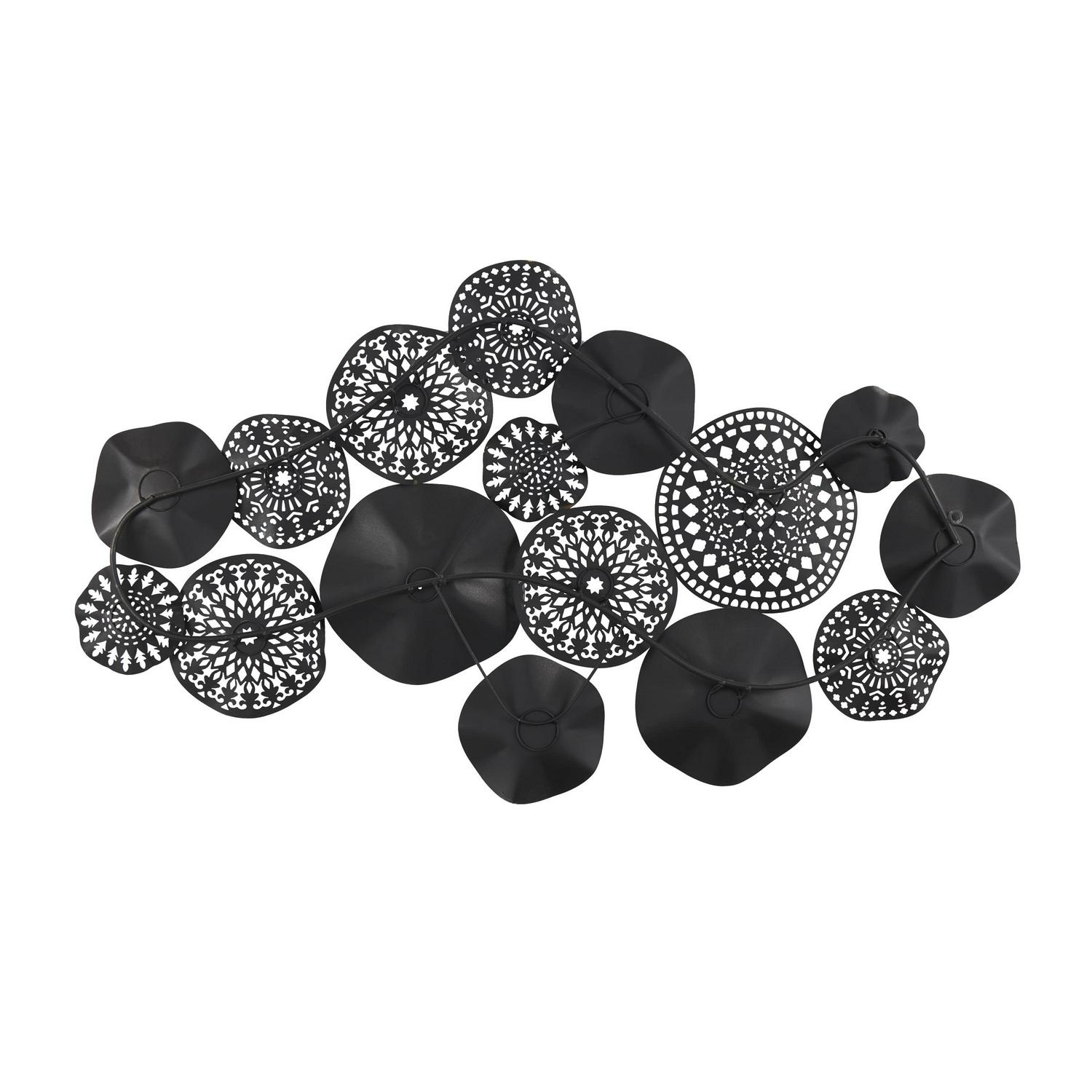 DecMode Multi Colored Metal 3D Overlapping Discs Plate Wall Decor - Image 6