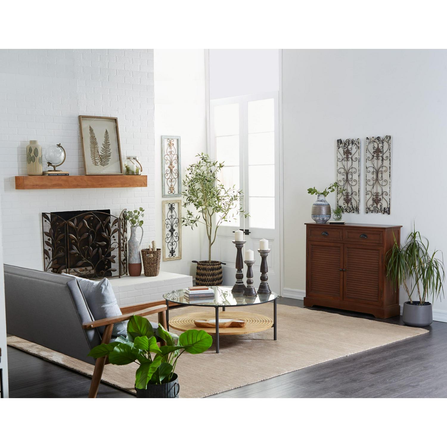 DecMode Multi Colored Wood Arabesque Scroll Wall Decor (2 Count) - Image 11