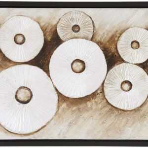 DecMode White Wood Contemporary Framed Wall Art, 28 in x 55 in x 2 in