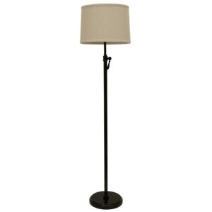 Decor Therapy Adjustable Floor Lamp in Steel, Bronze Finish, 55" Tall