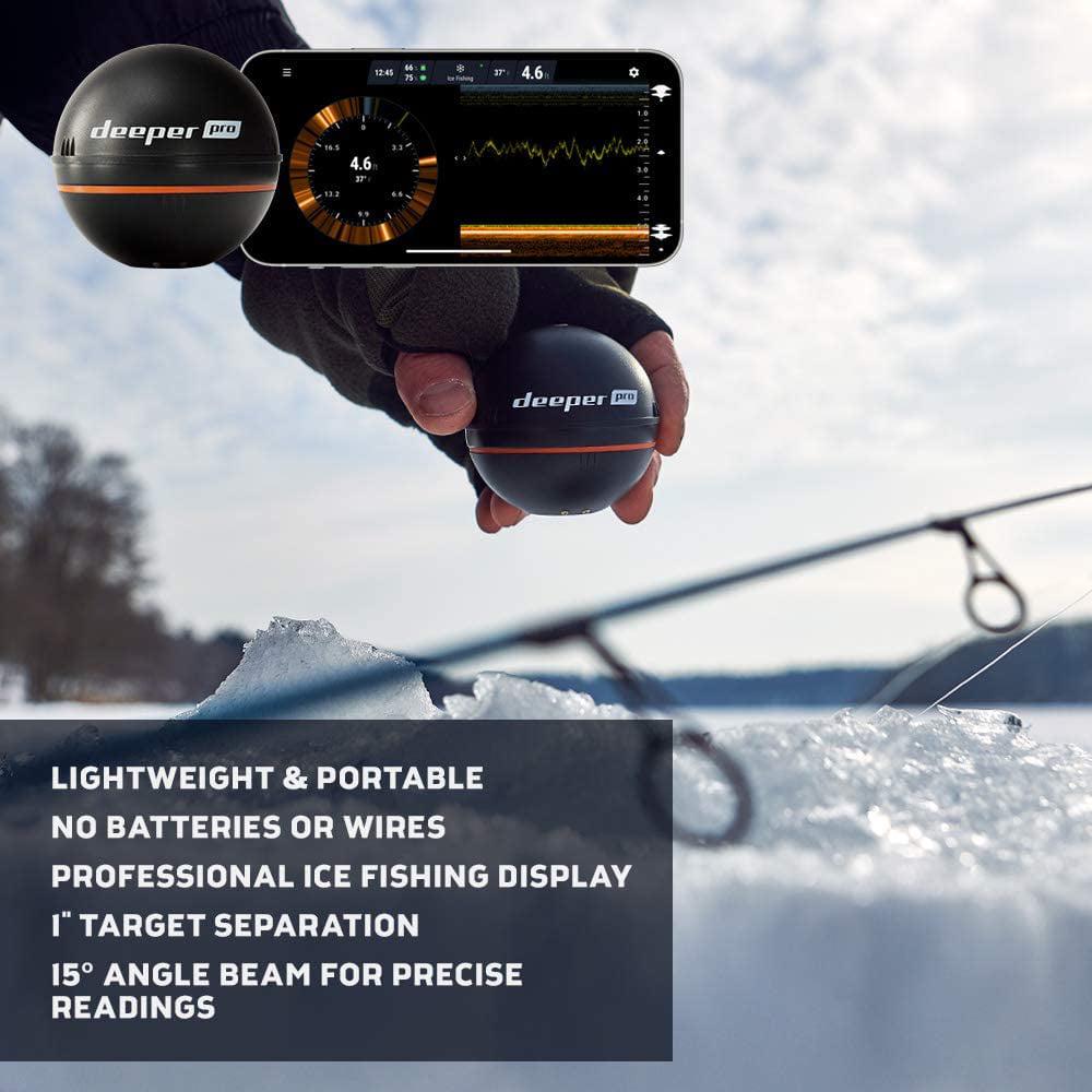 Deeper PRO Smart Sonar Fish Finder – Castable Wi-Fi Fish Finder | Portable Depth Finder for Bank, Boat, Kayak, Ice Fishing | GPS Mapping & App Compatible - Image 5
