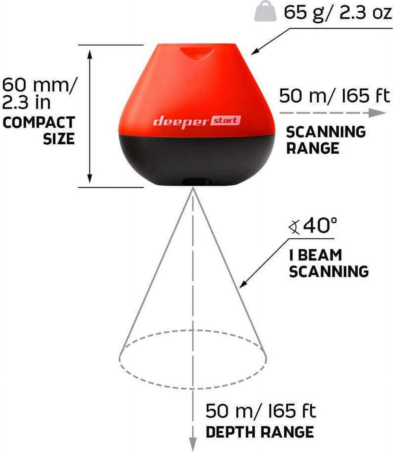 Deeper START Smart Fish Finder - Portable Fish Finder and Depth Finder For Recreational Fishing From Dock, Shore Or Bank | Castable Deeper Fish Finder with FREE User Friendly App | Phone Compatible… - Image 5