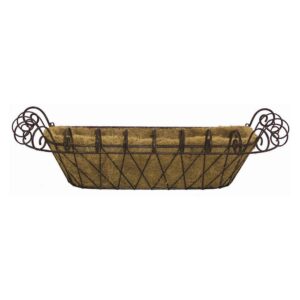 Deer Park D68 WB119X 11 In. X 31 In. Metal Small French Window Box With Coco Liner