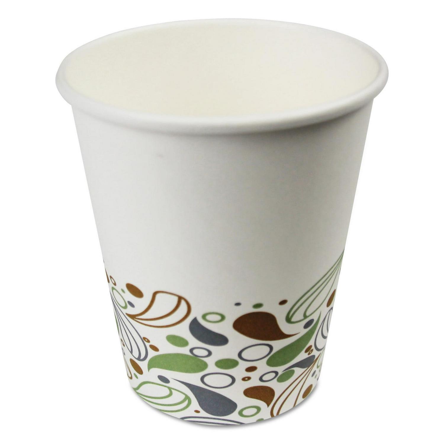 Deerfield Printed Paper Hot Cups, 8 Oz, 20 Cups/sleeve, 50 Sleeves/carton | Bundle of 5
