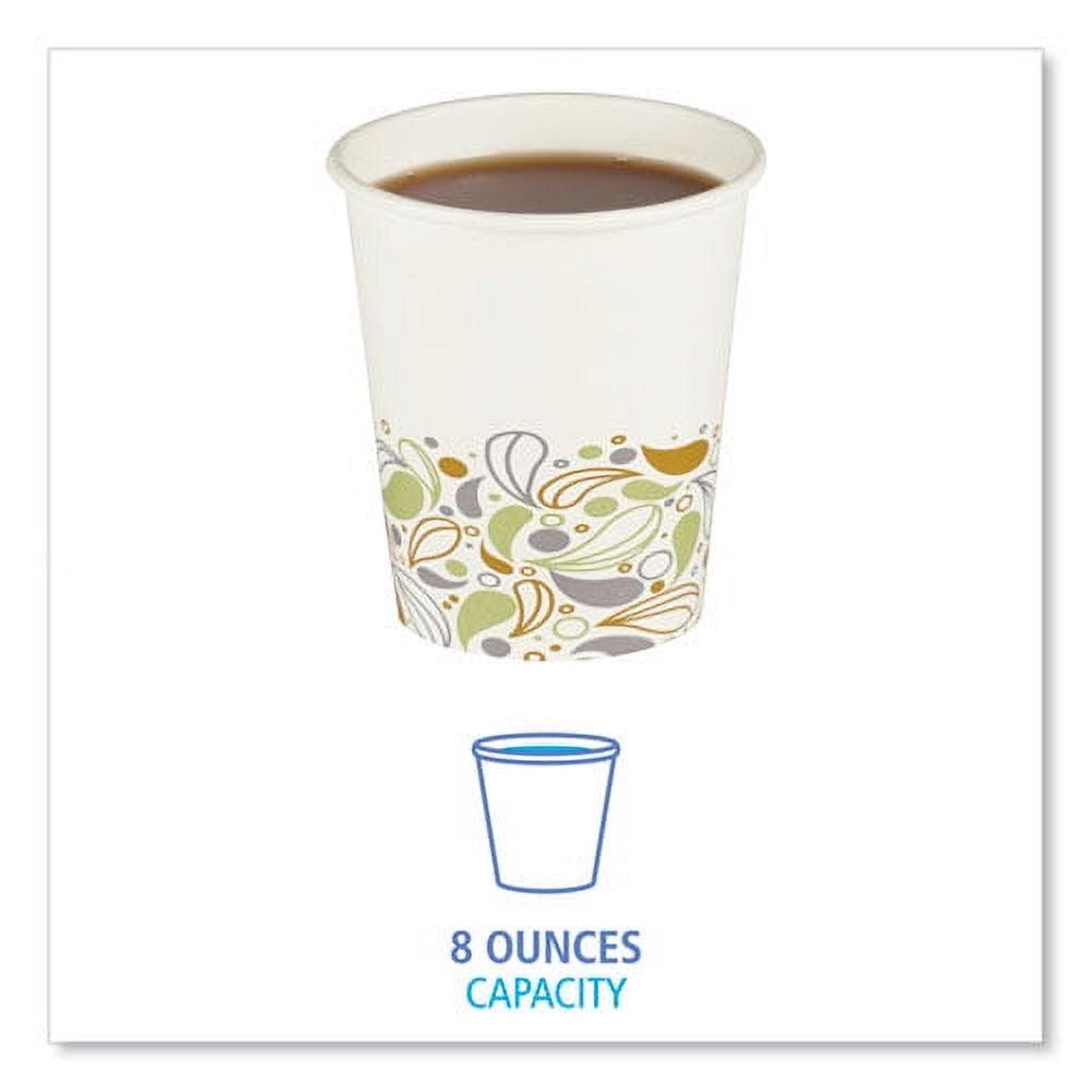 Deerfield Printed Paper Hot Cups, 8 Oz, 20 Cups/sleeve, 50 Sleeves/carton | Bundle of 5 - Image 4