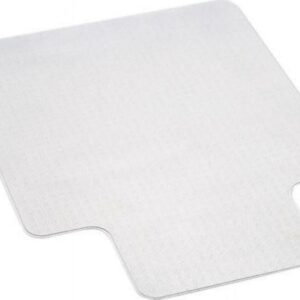 Deflecto EconoMat Occasional Use Chair Mat, Low Pile Carpet, Flat, 36 x 48, Lipped, Clear