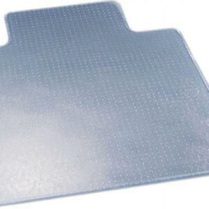 Deflecto ExecuMat All Day Use Chair Mat for High Pile Carpet, 45 x 53, Wide Lipped, Clear