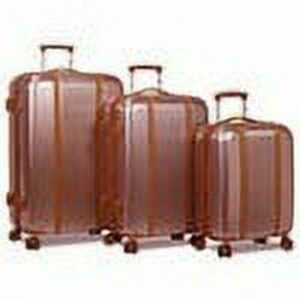 Dejuno Monroe New Generation 3-Piece Hardside Spinner TSA Lock Luggage Set - Rose Gold
