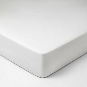 Delara 100% Eucalyptus TENCEL Lyocell Twin Fitted Sheet 39"x75", 17" Deep Pocket, Cooling, Silky Soft, Moisture-Wicking, White