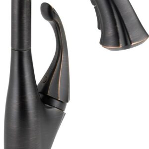 Delta Addison Single Handle Pull-Down Bar / Prep Faucet with Touch2O Technology, Venetian Bronze